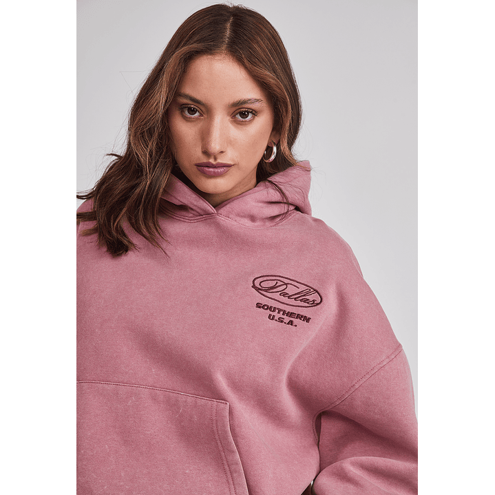 Polerón Mujer Bordado Espalda Rosado Sioux 4