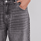 Jeans Mujer Baggy Tiro Medio Gris Sioux - Miniatura 4