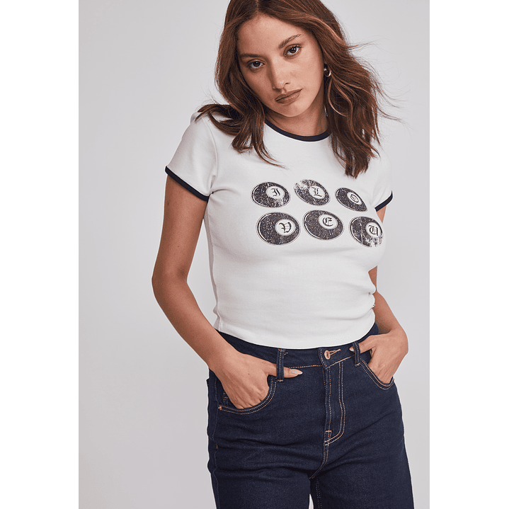 Polera Mujer Billar Blanco Sioux 4