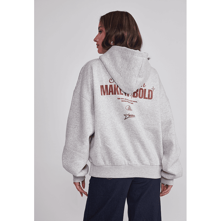 Polerón Mujer Espalda Trend Gris Sioux 3