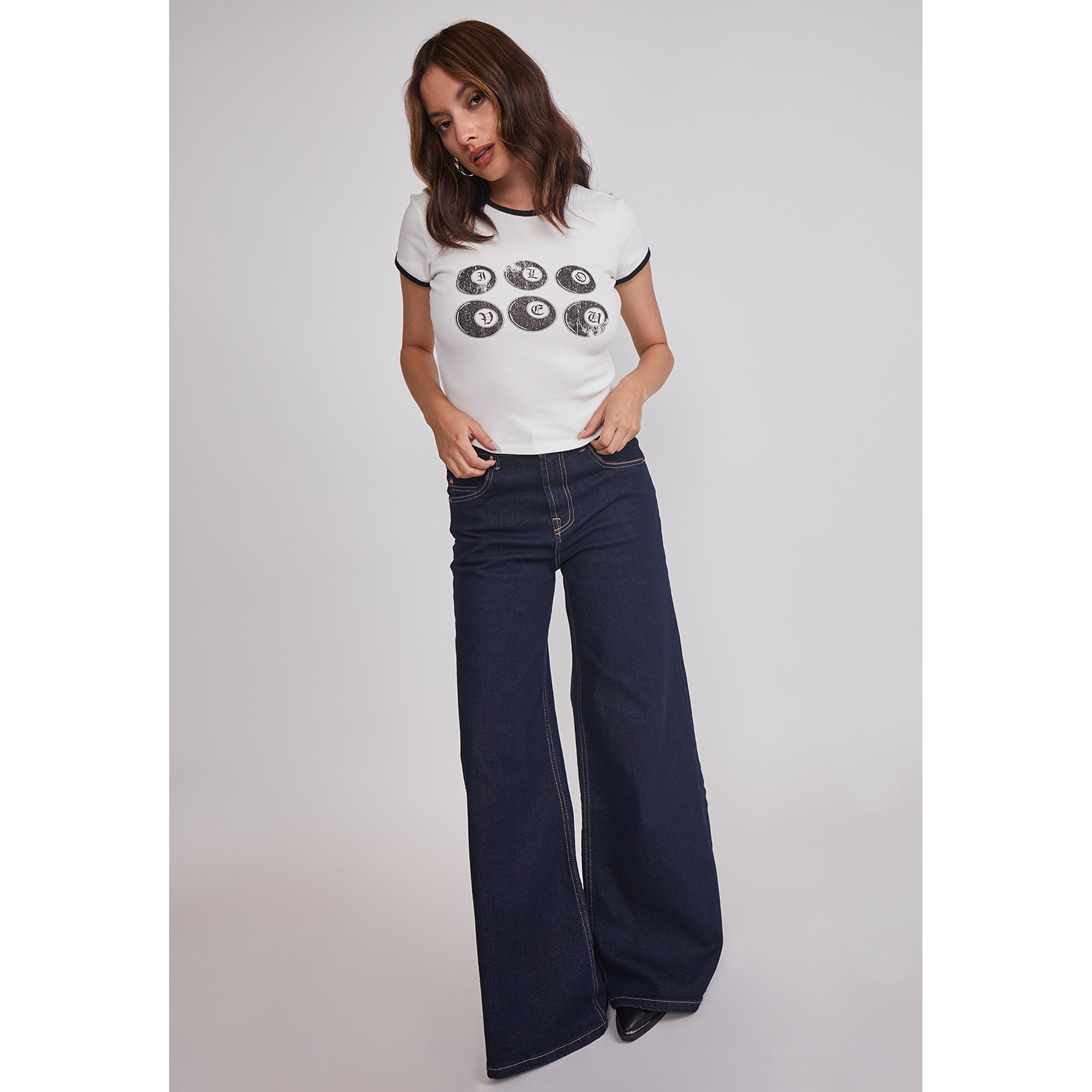 Jeans Mujer Raw Superwide Azul Sioux 2