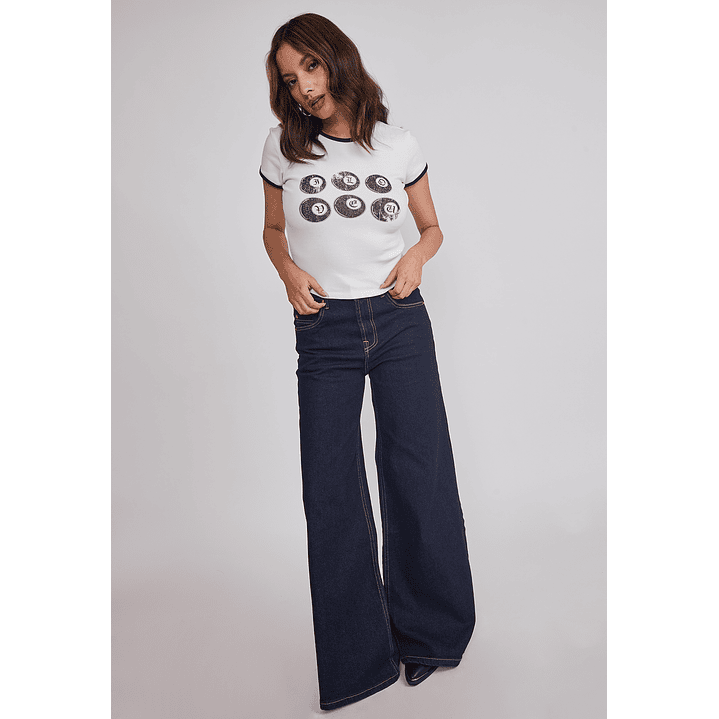 Jeans Mujer Raw Superwide Azul Sioux 2