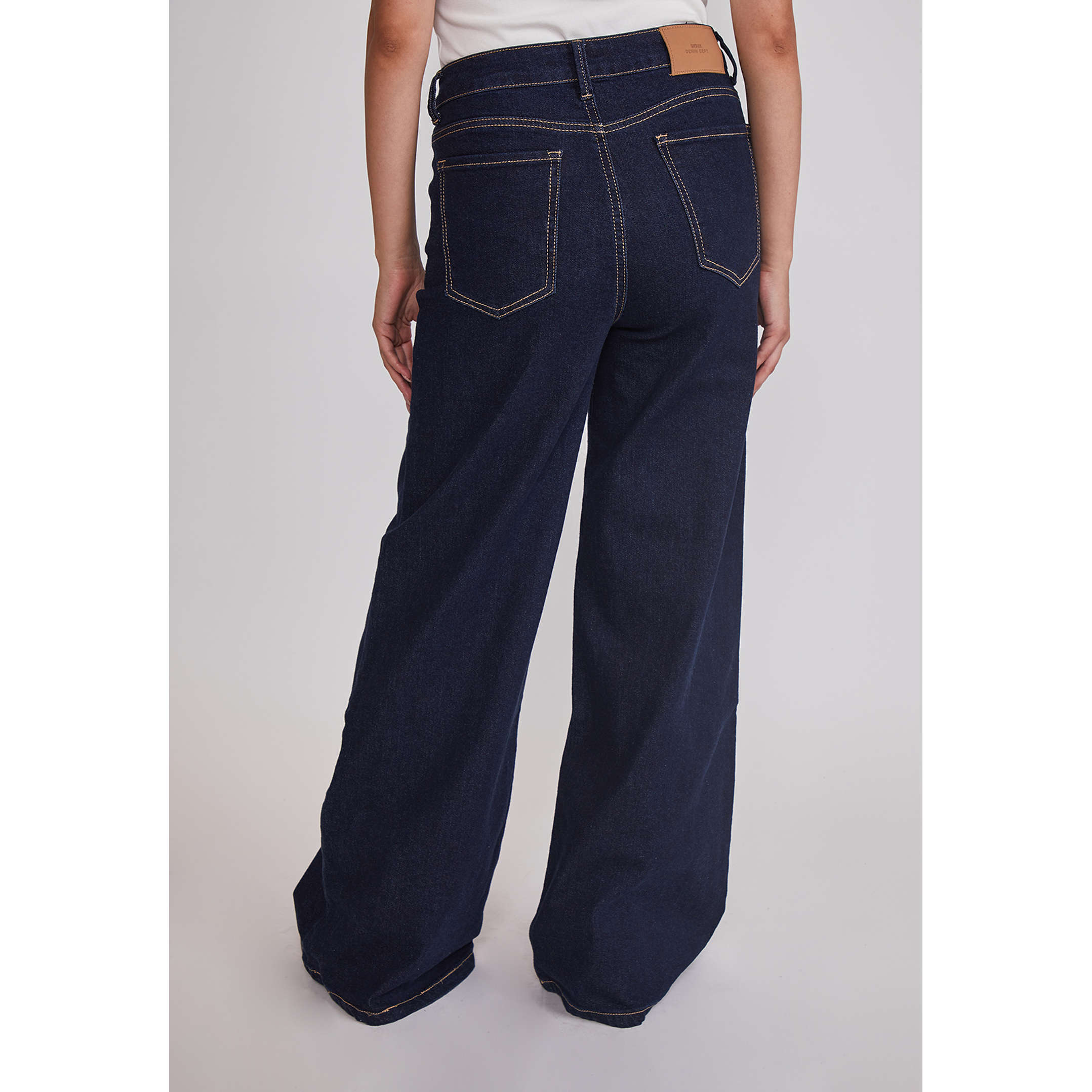 Jeans Mujer Raw Superwide Azul Sioux 3