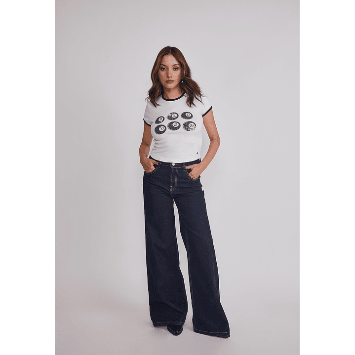 Jeans Mujer Raw Superwide Azul Sioux 5