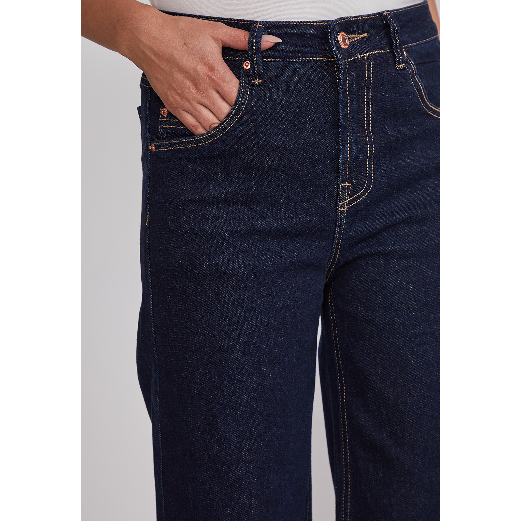 Jeans Mujer Raw Superwide Azul Sioux 4