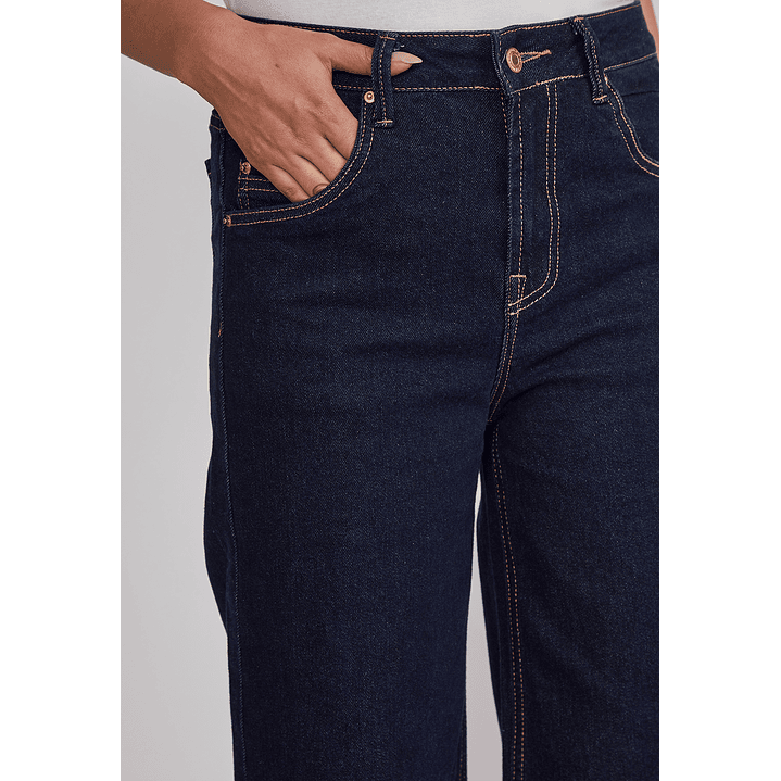 Jeans Mujer Raw Superwide Azul Sioux 4
