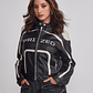 Chaqueta Mujer Ecocuero Racer Negro Sioux - Miniatura 1