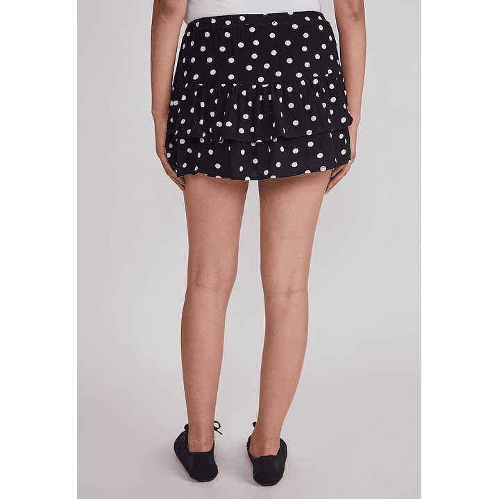 Falda Mujer Lunares Negro Sioux 3