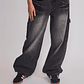 Jeans Mujer Balloon Carpenter Negro Sioux - Miniatura 1