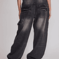 Jeans Mujer Balloon Carpenter Negro Sioux - Miniatura 3