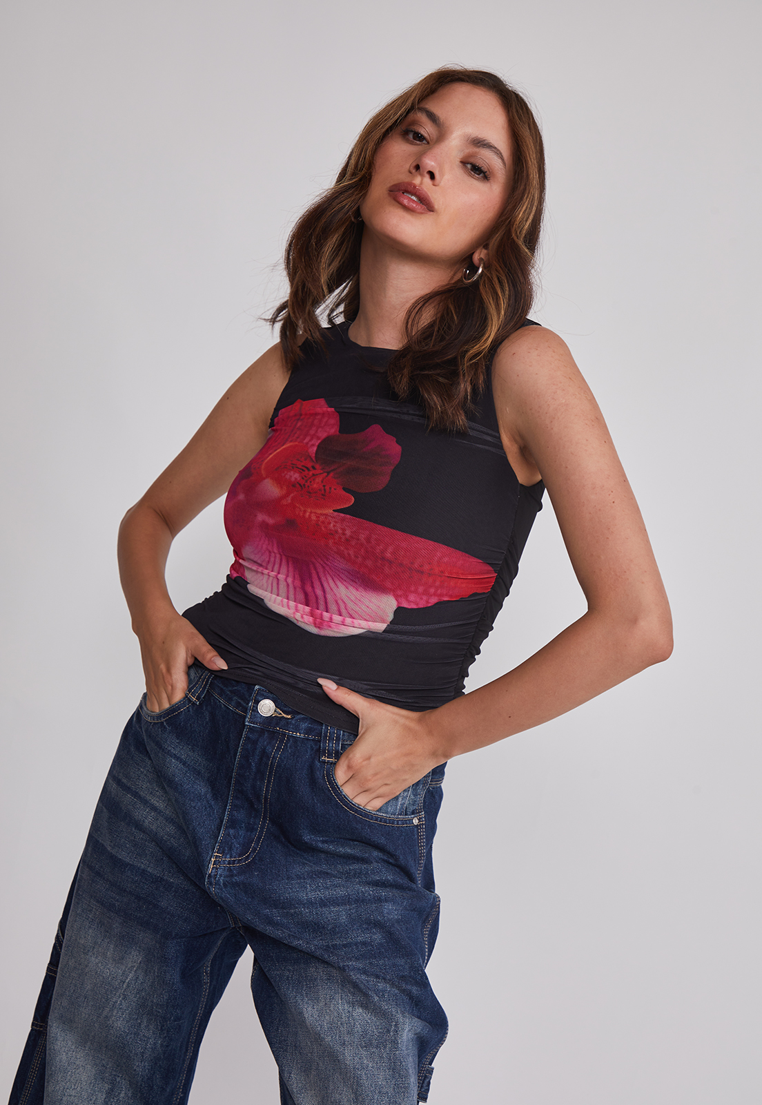 Peto Mujer Drapeado Trend Fucsia Sioux 5