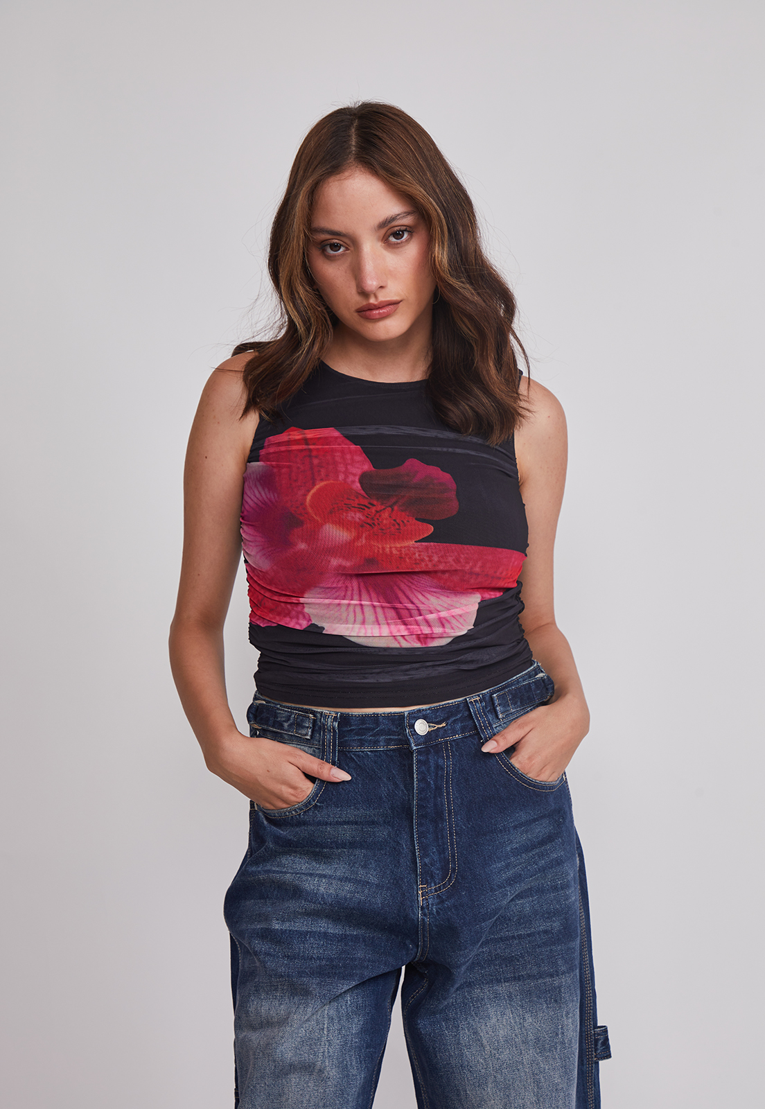 Peto Mujer Drapeado Trend Fucsia Sioux 1