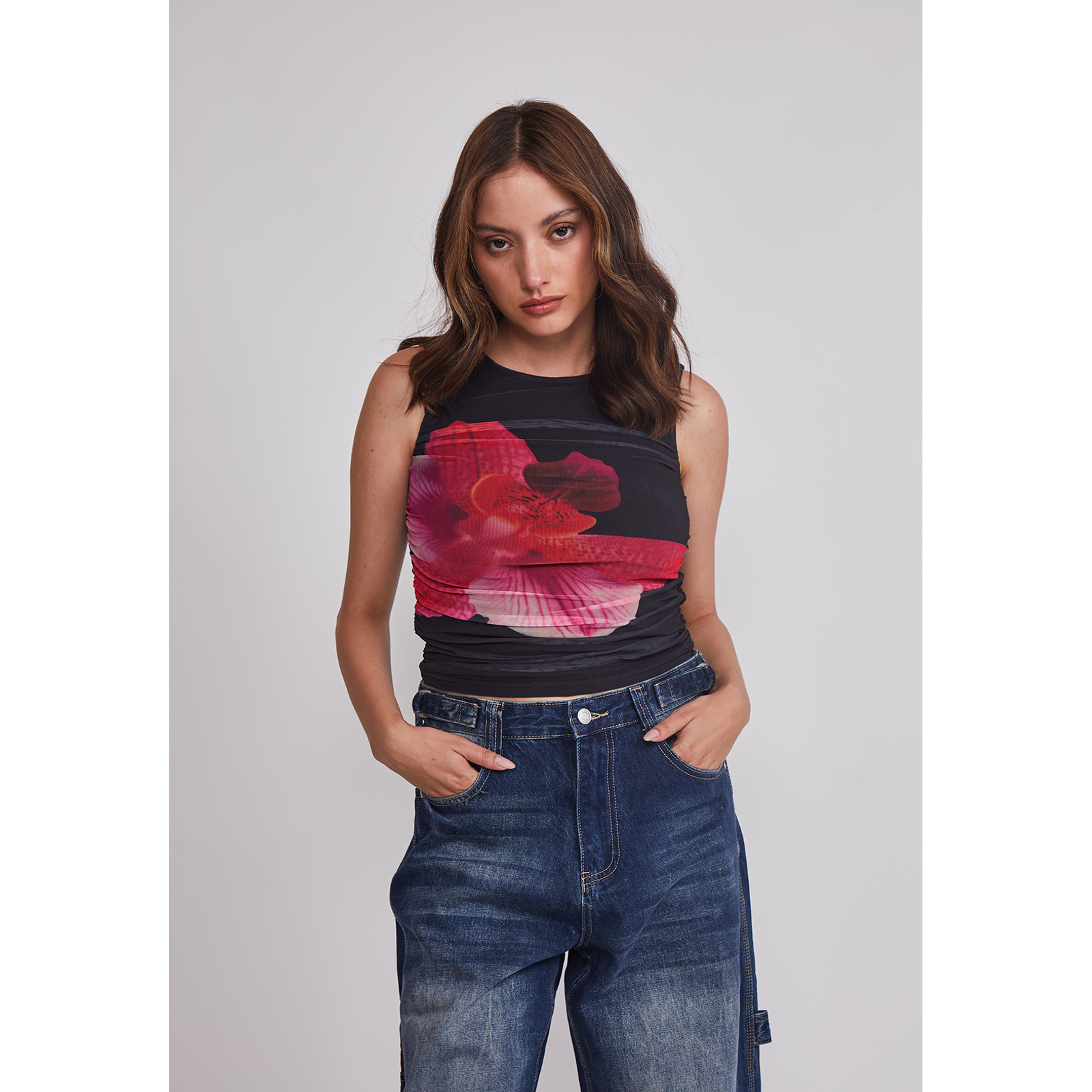 Peto Mujer Drapeado Trend Fucsia Sioux 1