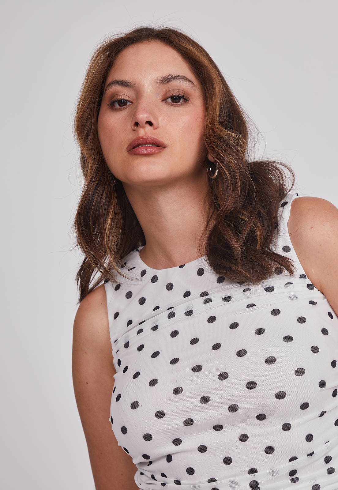 Peto Mujer Drapeado Trend Blanco Sioux 4