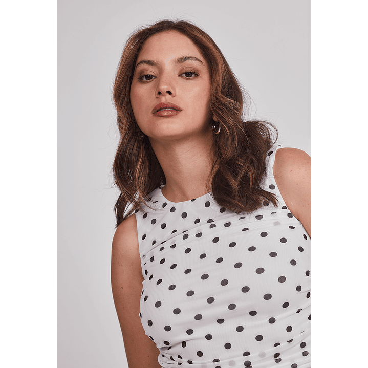 Peto Mujer Drapeado Trend Blanco Sioux 4