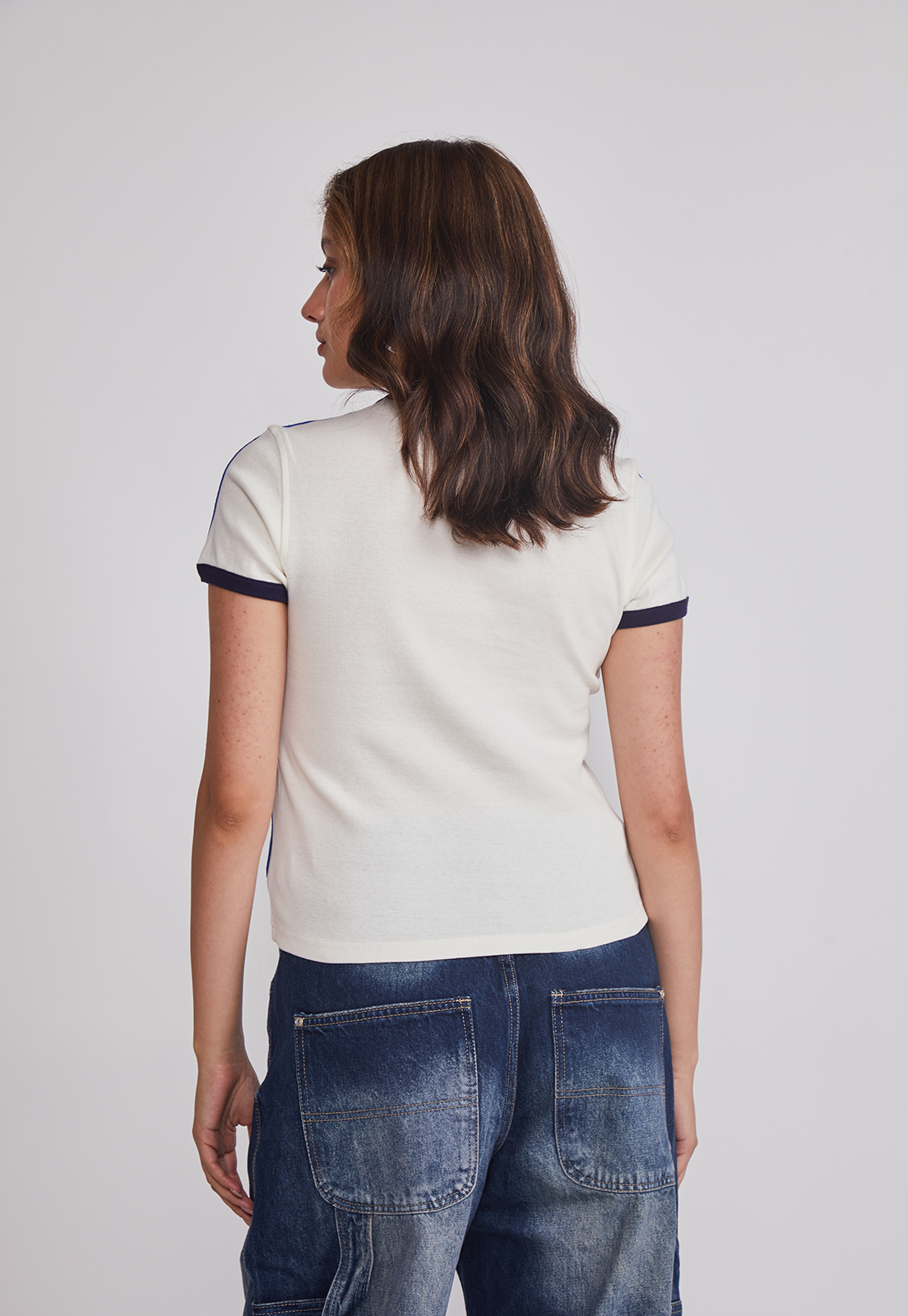 Polera Mujer Varsity Blanco Sioux 2