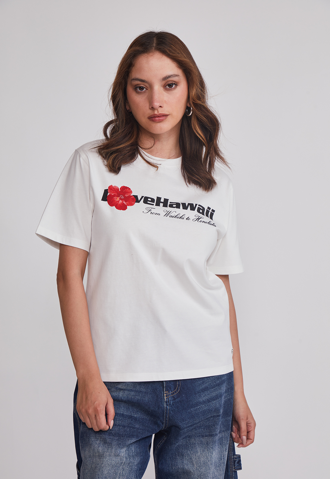Polera Mujer Oversize Est Trend Blanco Sioux 1