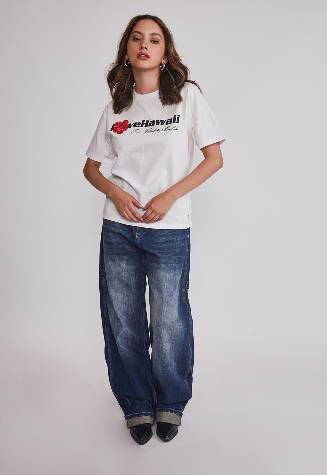 Polera Mujer Oversize Est Trend Blanco Sioux 3