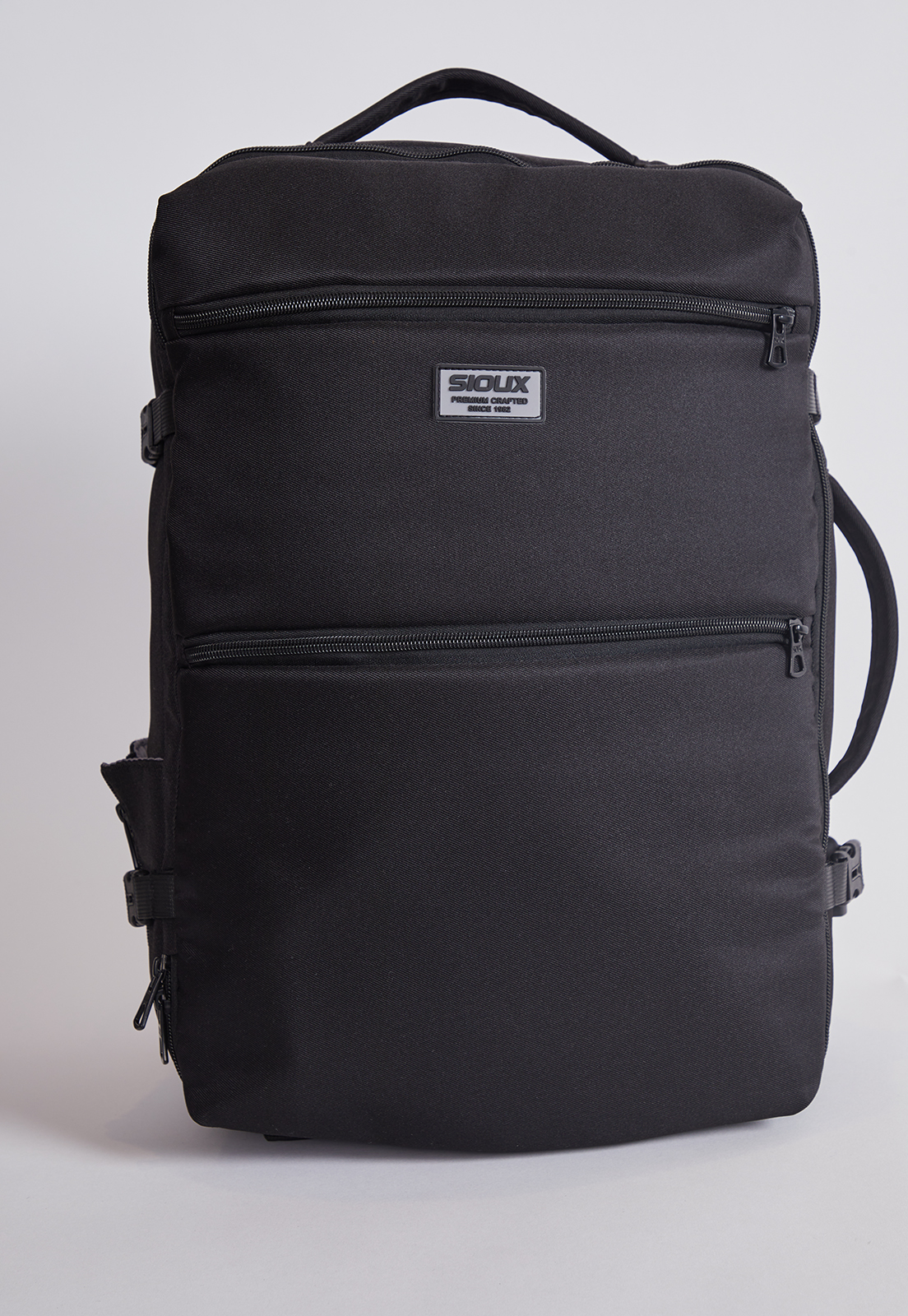 Mochila Travel Bolsillos Negra 25 Litros Sioux 1