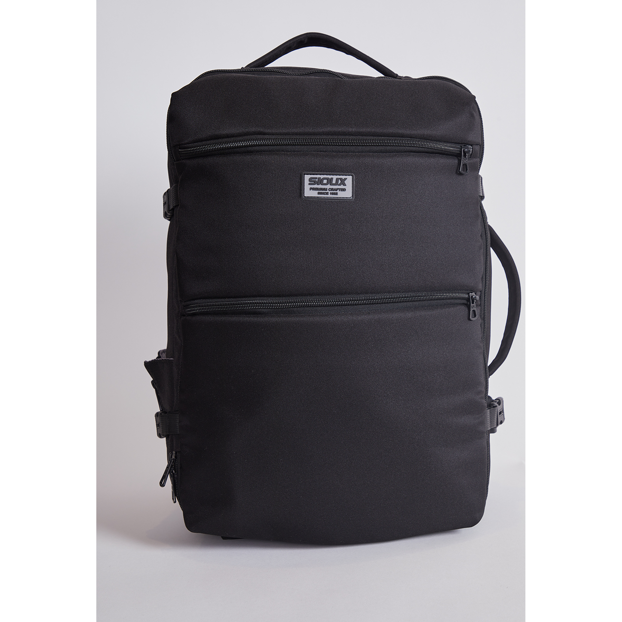 Mochila Travel Bolsillos Negro Sioux 1