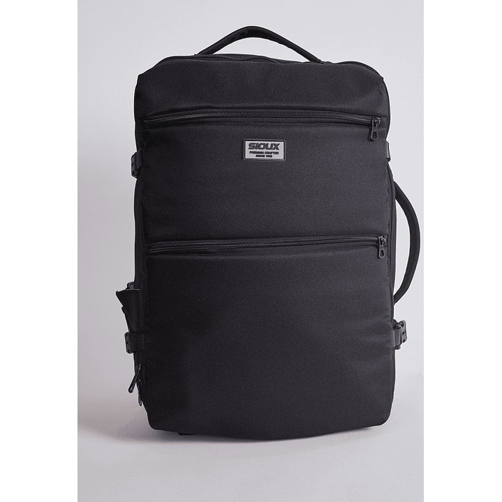 Mochila Travel Bolsillos Negro Sioux 1