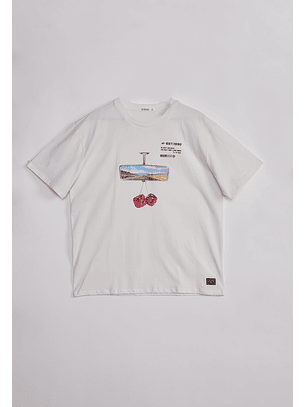 Polera Hombre Retrovisor Crudo Sioux