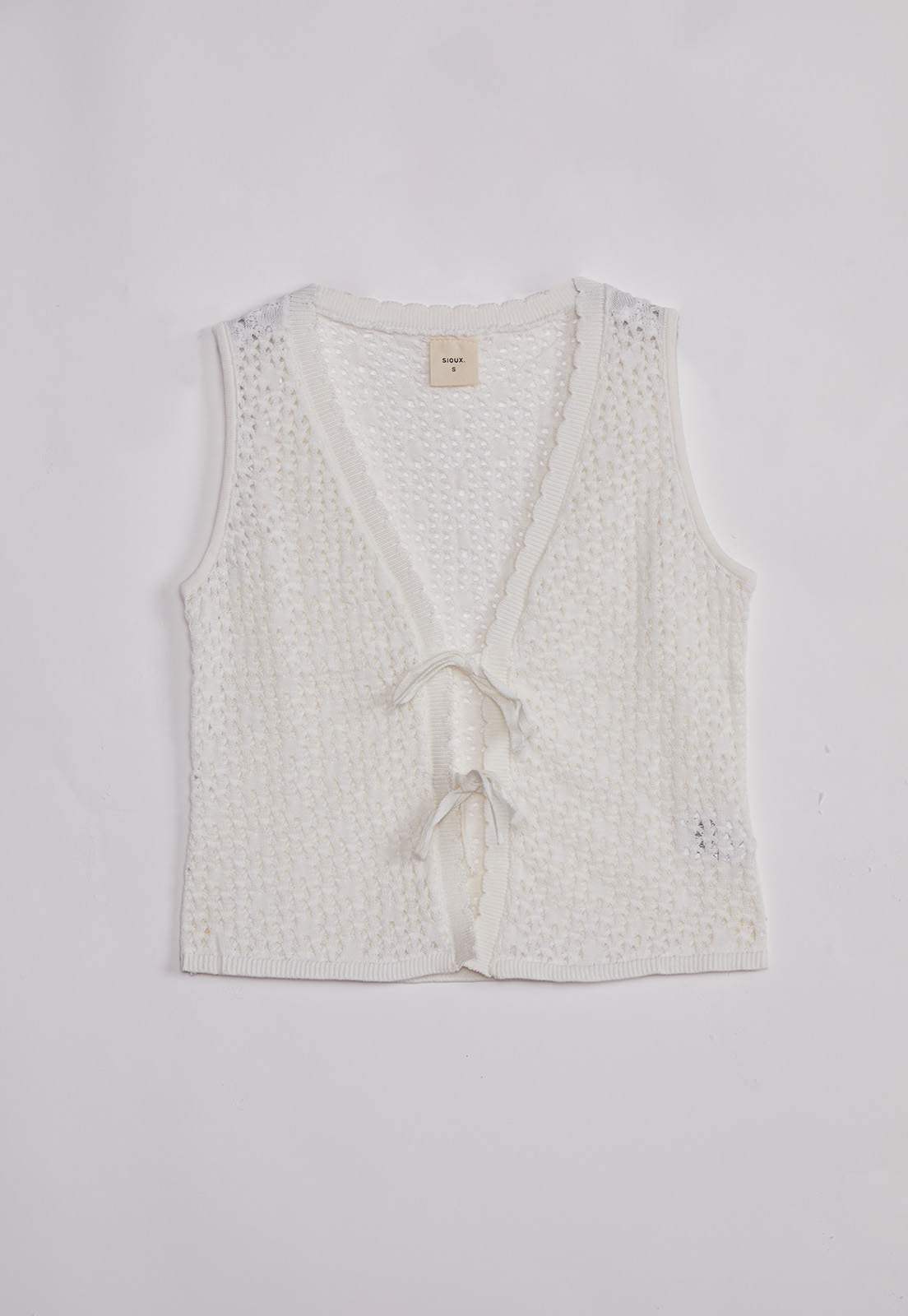 Chaqueta Mujer Lazos Crudo Sioux 1