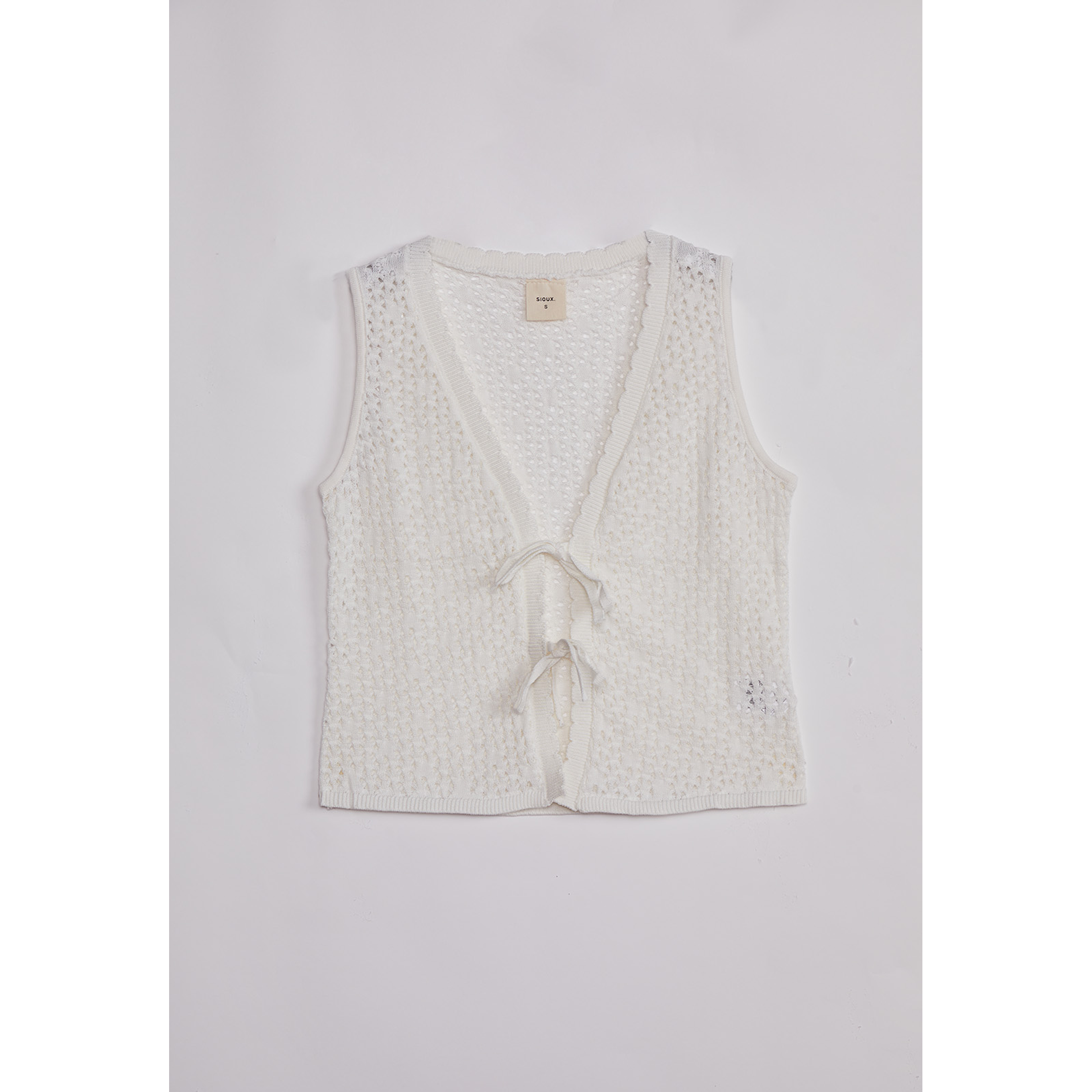 Chaqueta Mujer Lazos Crudo Sioux 1