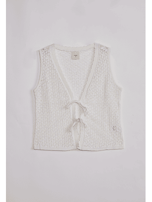 Chaqueta Mujer Lazos Crudo Sioux