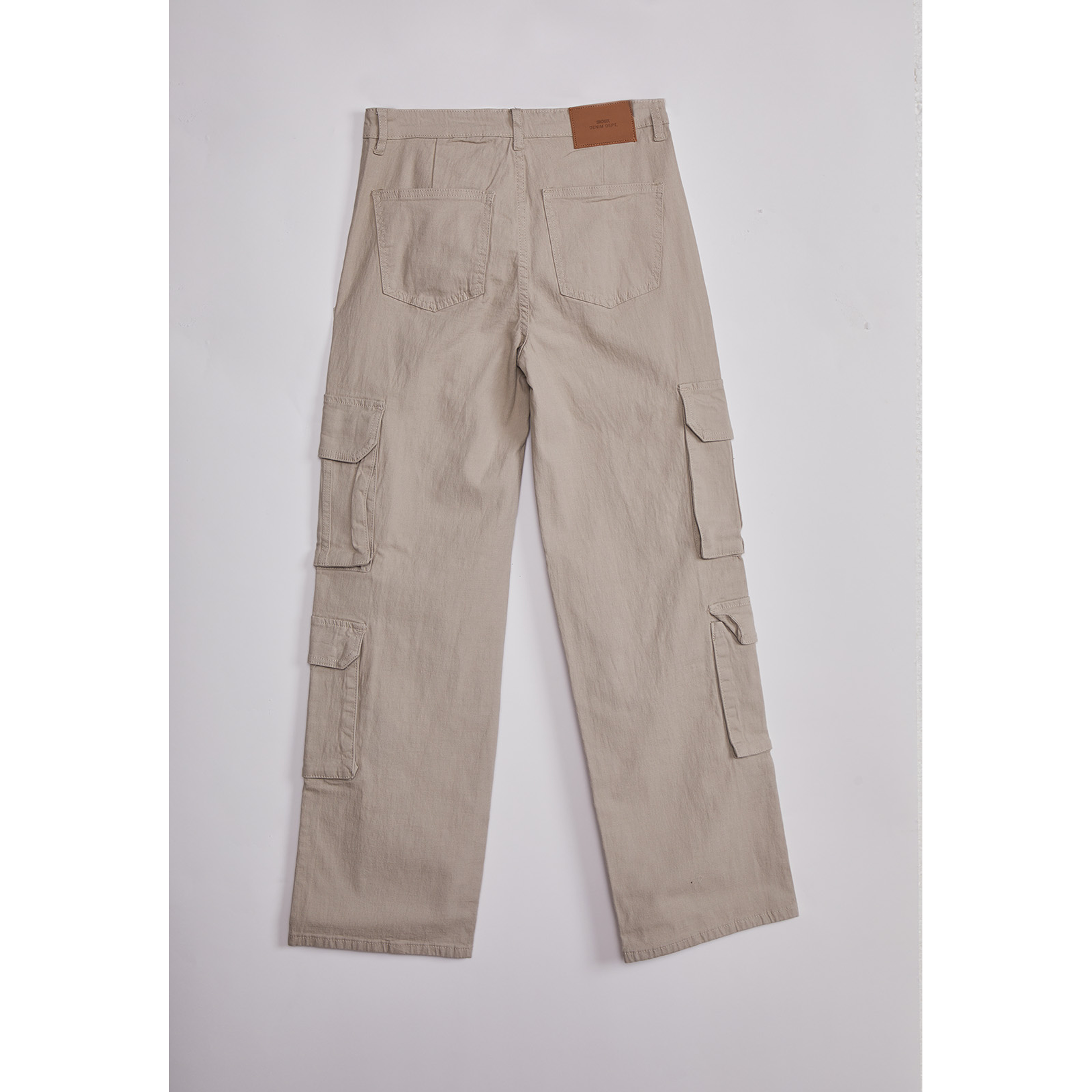 Pantalón Mujer Cargo Multipocket Beige Sioux 2