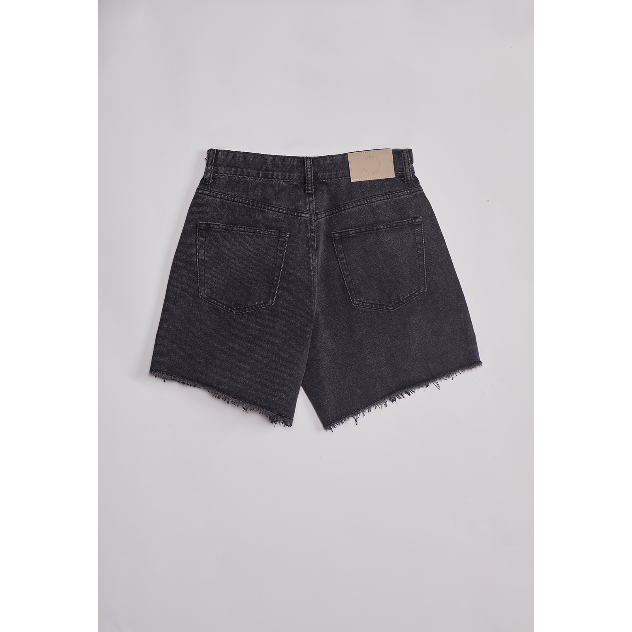Short Mujer Denim Flecos Gris Sioux 2