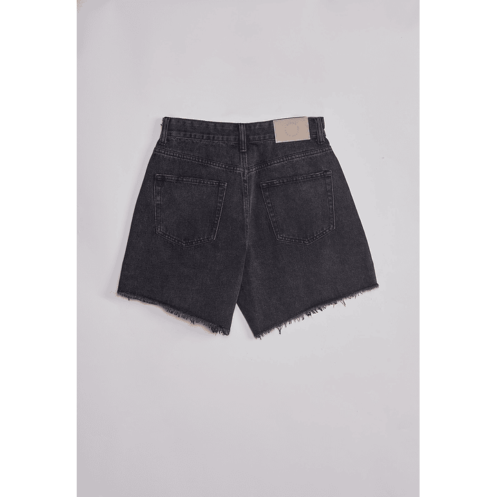 Short Mujer Denim Flecos Gris Sioux 2