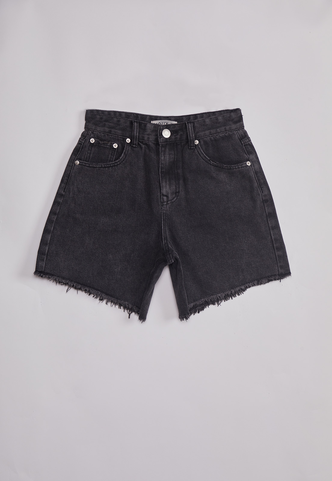 Short Mujer Denim Flecos Gris Sioux 1