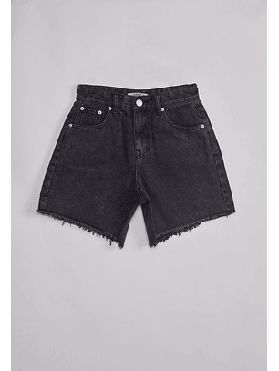 Short Mujer Denim Flecos Gris Sioux