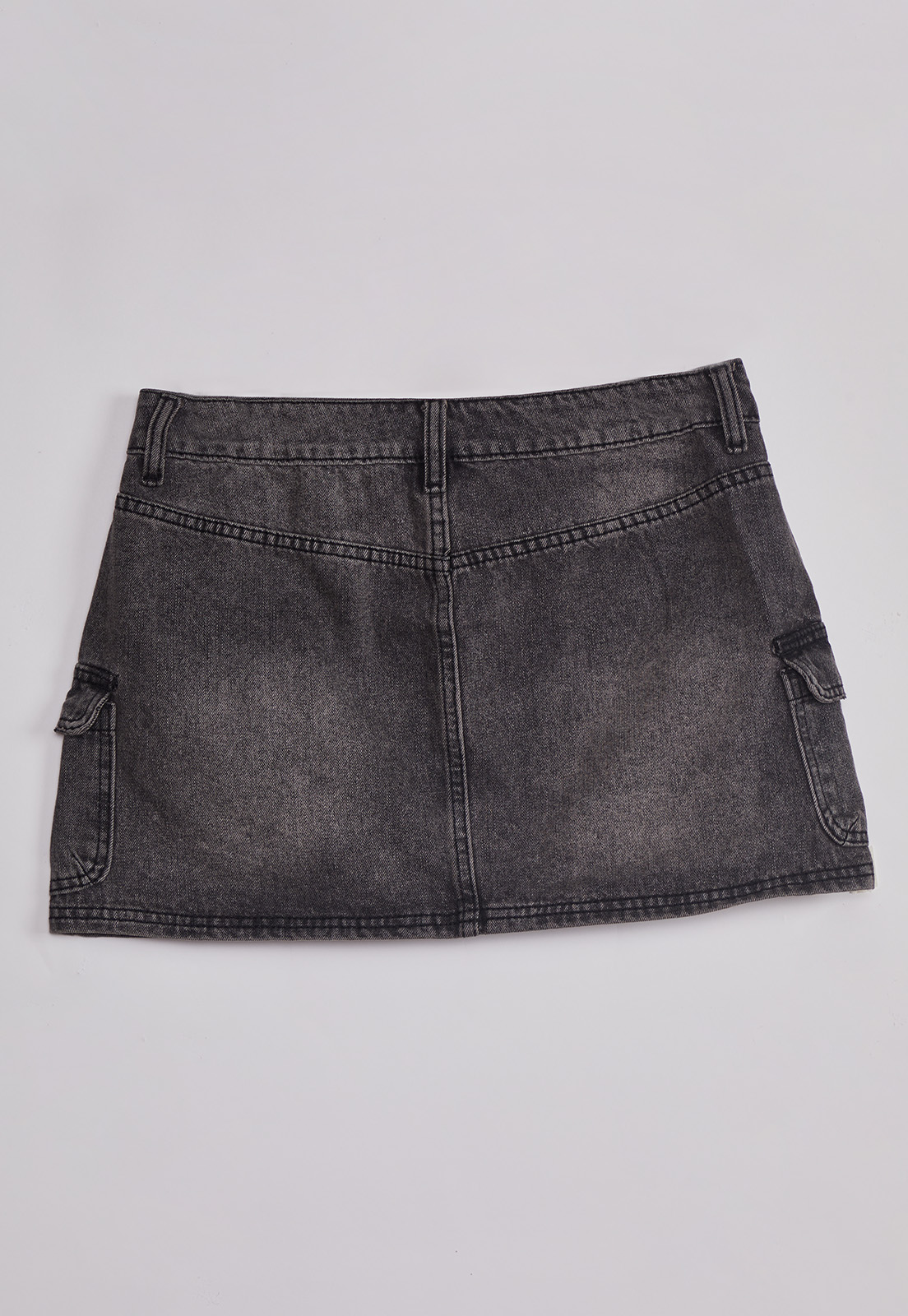Falda Mujer Denim Lavado Gris Sioux 2
