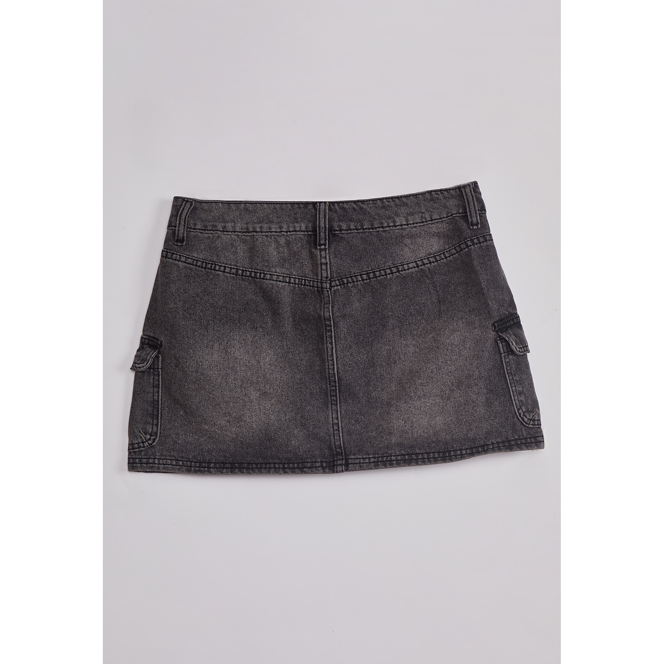 Falda Mujer Denim Lavado Gris Sioux 2