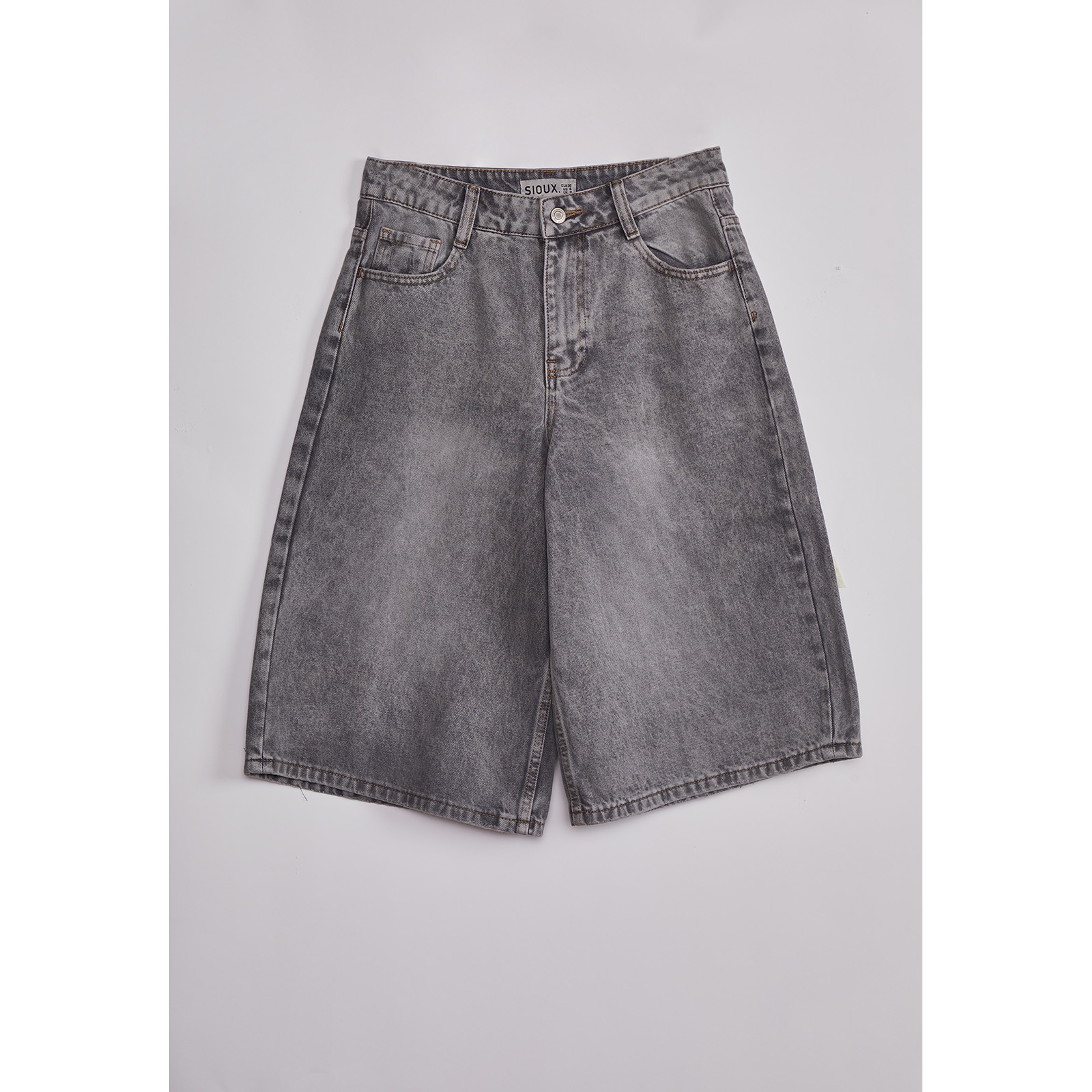 Short Mujer Extra Baggy Gris Sioux 2