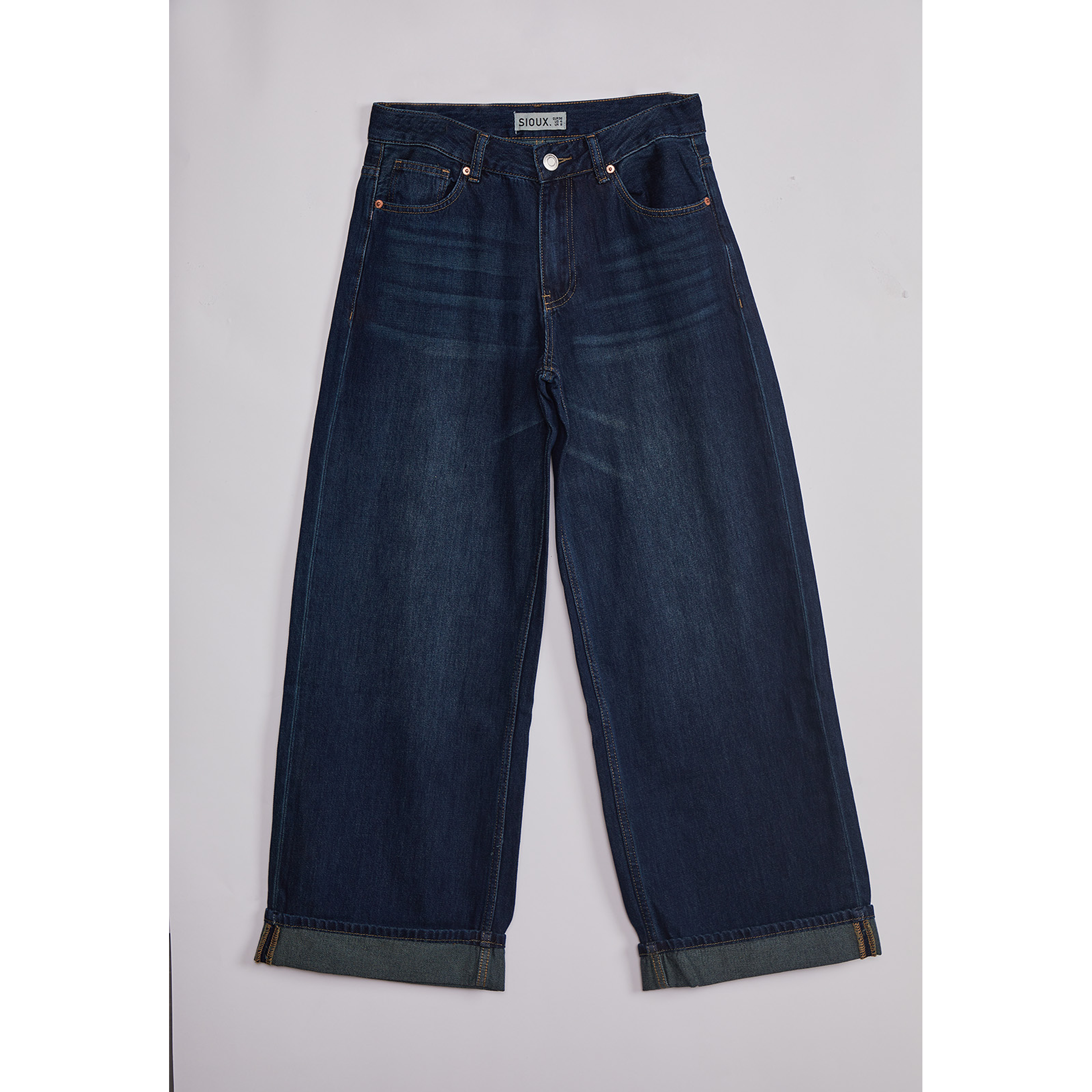 Jeans Mujer Loose Fit Azul Sioux 1