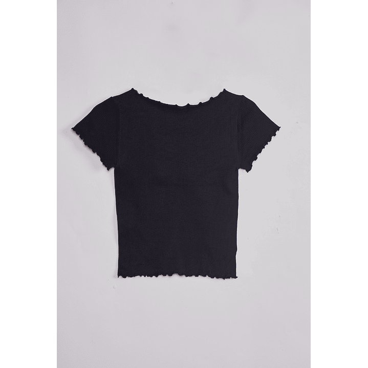 Polera Mujer Rulet Negro Sioux 2