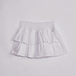 Falda Short Mujer Capas Blanco Sioux - Miniatura 1