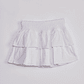 Falda Short Mujer Capas Blanco Sioux - Miniatura 2