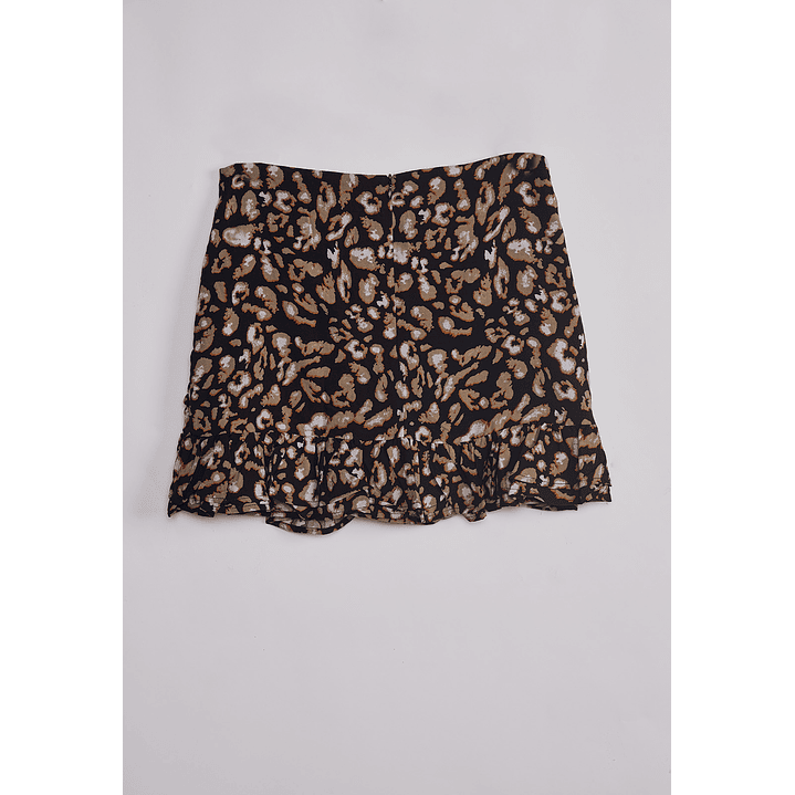Falda Short Mujer Vuelos Negro Sioux 2