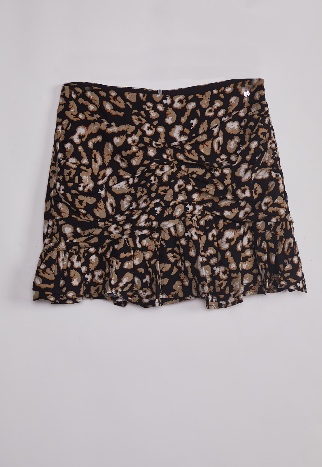 Falda Short Mujer Vuelos Negro Sioux 1