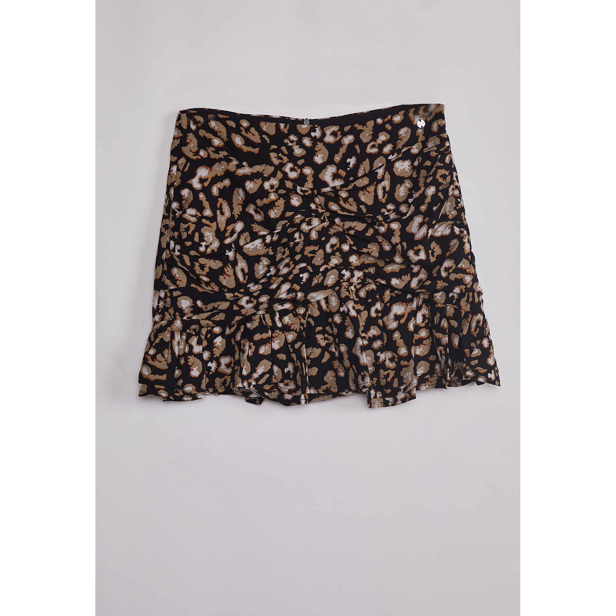 Falda Short Mujer Vuelos Negro Sioux 1
