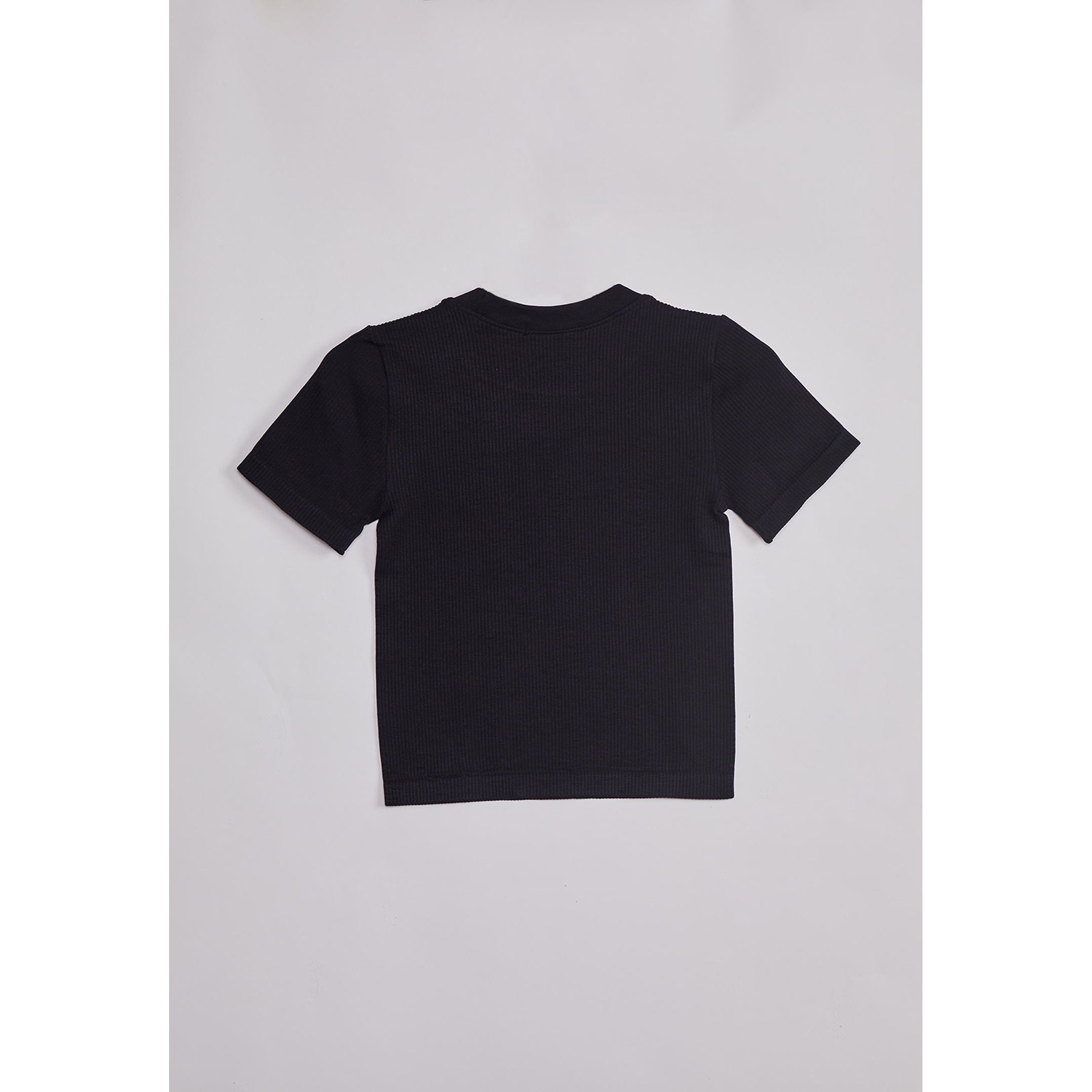 Polera Mujer Basic Ajustada Negro Sioux 2