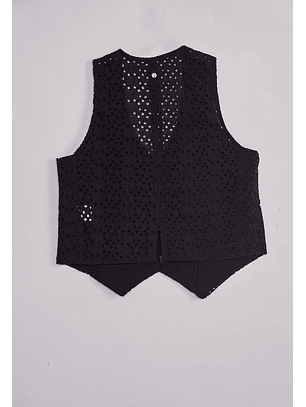 Chaqueta Mujer Broderie Negro Sioux