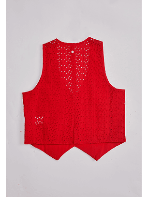 Chaqueta Mujer Broderie Rojo Sioux