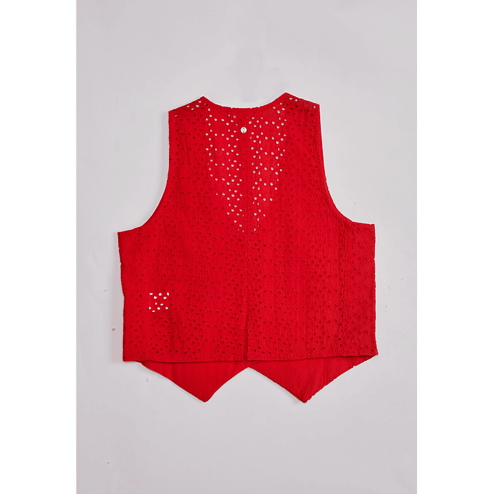 Chaqueta Mujer Broderie Rojo Sioux 2