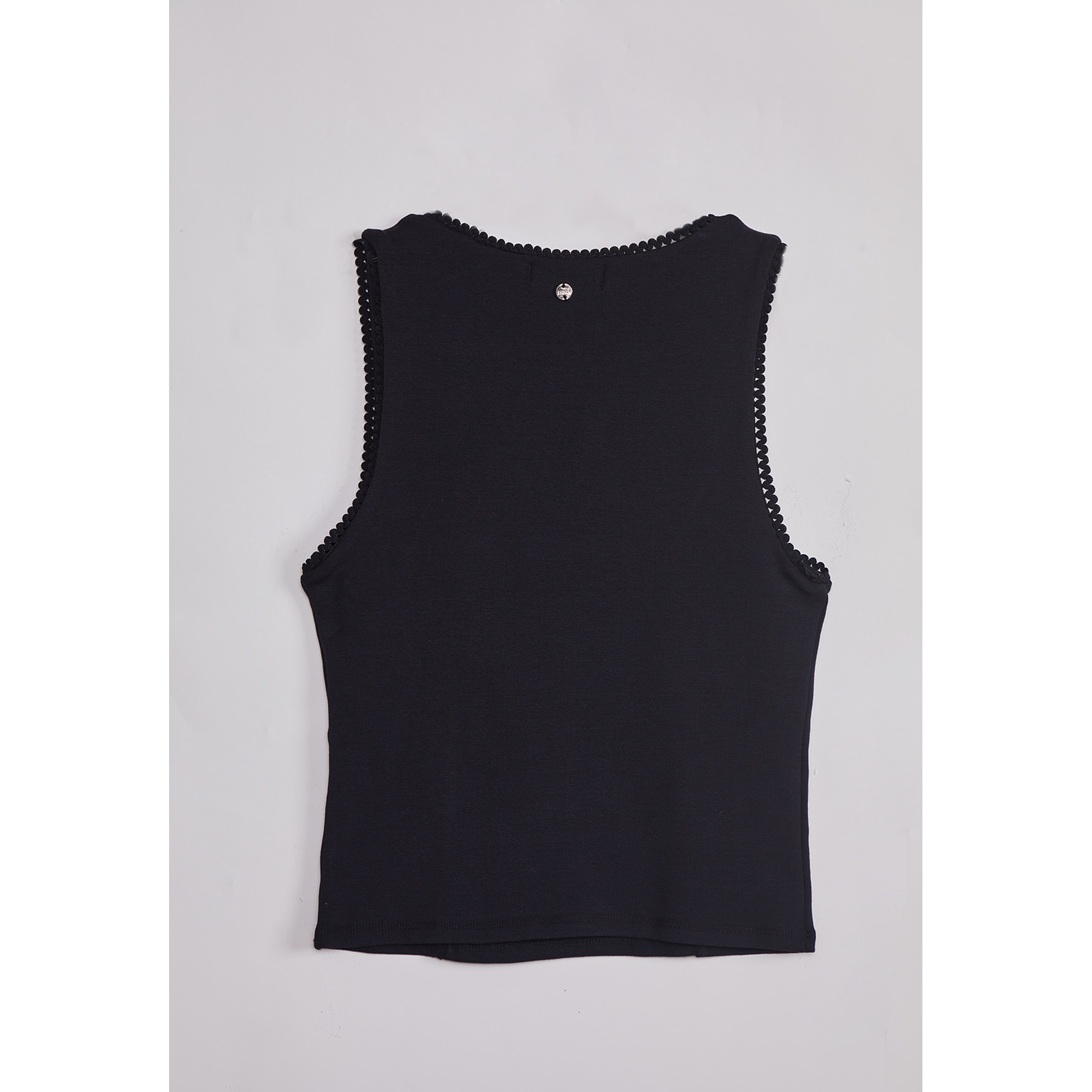 Peto Mujer Escote Cuadrado Negro Sioux 2