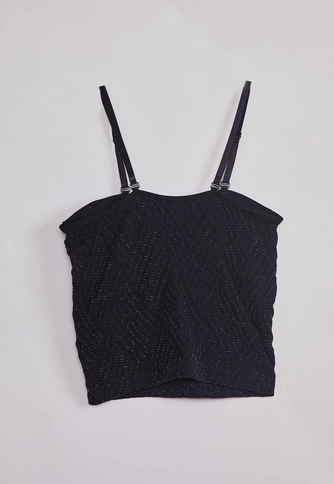 Peto Mujer Elasticado Brillos Negro Sioux 2